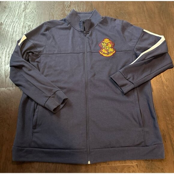 Hogwarts Crest Harry Potter zip Up Jacket Size 2xl Universal Studios Wizards - Picture 1 of 4